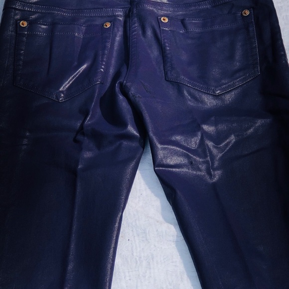 Purple Pleather Waxy Jeans**US 6 - Picture 6 of 7